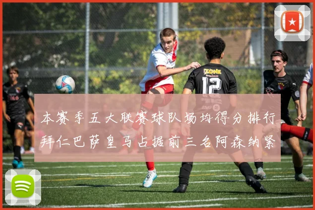 本赛季五大联赛球队场均得分排行拜仁巴萨皇马占据前三名阿森纳紧随其后位列第五